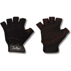 Rękawiczki Fitness z wkładkami żelowymi i regulacją INDIGO. Czarne rękawiczki INDIGO SPORTS, bez wzorów, z elastanu. Za 48.00 zł.