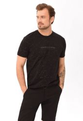 T-shirt z wzorem T-STARS. Czarne t-shirty Volcano, l, bez wzorów, z bawełny, bez kołnierzyka, bez ramiączek. Za 69.99 zł.