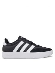 Adidas Sneakersy Barreda JI2307 Czarny. Czarne buty sportowe casual Adidas, bez wzorów, ze skóry, bez zapięcia. Za 209.99 zł.