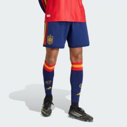 Szorty Spain 26 Home Authentic. Niebieskie szorty Adidas, bez wzorów, sportowe. Za 239.00 zł.
