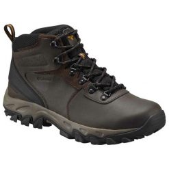 Buty trekkingowe męskie Columbia Newton Ridge Plus II. Brązowe buty turystyczne Columbia, bez wzorów, z materiału, bez zapięcia, trekkingowe. Za 343.99 zł.