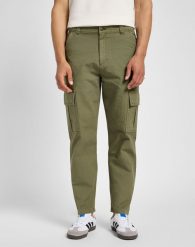 LEE MĘSKIE SPODNIE MATERIAŁOWE CARGO PANT MERCANTILE GREEN 112355782 L72K008526. Zielone jeansy Lee, l. Za 209.99 zł.