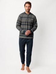 Admas Piżama "Magnific" w kolorze granatowym rozmiar: S. Niebieskie piżamy admas, s, bez wzorów, z bawełny, bez ramiączek. Za 165.99 zł.