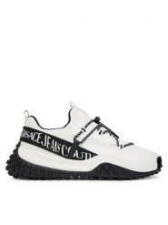 Versace Jeans Couture Sneakersy 79YA3SN2 ZSD01 Biały. Białe buty sportowe casual Versace Jeans Couture, bez wzorów, z jeansu, bez zapięcia. Za 619.99 zł.