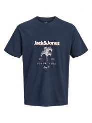 Jack & Jones Koszulka "Jorriviera" w kolorze granatowym rozmiar: XL. Niebieskie bezrękawniki Jack & Jones, xl, bez wzorów, z bawełny, bez kołnierzyka, bez ramiączek. Za 46.95 zł.