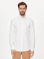 Boss Koszula H Hank Kent C1 214 50490234 Biały Slim Fit. Białe koszule Boss, m, bez wzorów, ze lnu, bez kołnierzyka, bez ramiączek. Za 489.99 zł.
