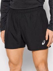 Asics Szorty sportowe Core 5in 2011C336 Czarny Regular Fit. Czarne krótkie spodenki sportowe ASICS, m, bez wzorów, z syntetyku. Za 129.99 zł.