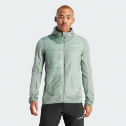 Kurtka Terrex Multi Hybrid Insulated Hooded. Czarne kurtki Adidas, l, bez wzorów, z materiału, bez kaptura. Za 599.00 zł.