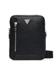 Guess Saszetka HMTOLG P5413 Czarny. Czarne saszetki i nerki Guess, z aplikacjami, ze skóry. Za 219.99 zł.