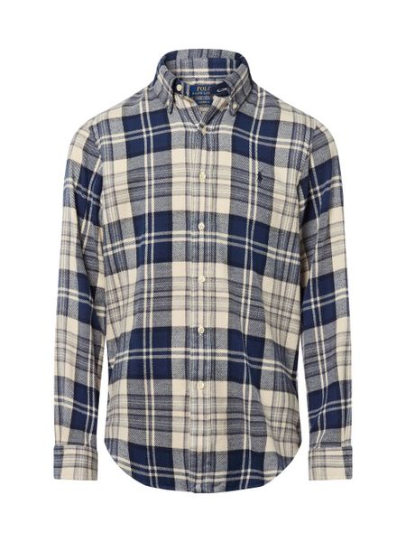 Polo Ralph Lauren koszula flanelowa Mężczyźni Regular Fit Bawełna niebieski|beżowy, XXL. Brązowe koszule Polo Ralph Lauren, m, bez wzorów, z bawełny, bez kołnierzyka, bez ramiączek. Za 599.95 zł.