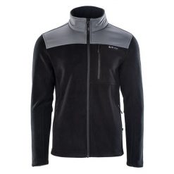 Polar męski Hi-Tec Hanis 350 - czarny, Rozmiar M. Czarne bluzy z polaru Hi-tec, m, bez wzorów, z materiału, bez kaptura. Za 149.99 zł.