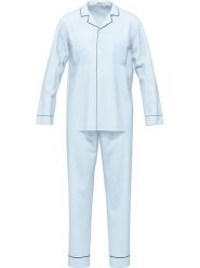 Seidensticker Piżama w kolorze błękitnym rozmiar: 56. Niebieskie piżamy Seidensticker, bez wzorów, z bawełny, bez ramiączek. Za 173.99 zł.