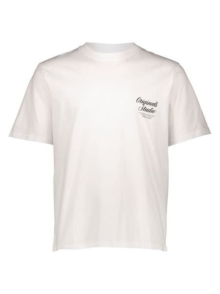 Jack & Jones Koszulka "Norrebro" w kolorze białym rozmiar: L. Białe bezrękawniki Jack & Jones, l, bez wzorów, z bawełny, bez kołnierzyka, bez ramiączek. Za 52.42 zł.