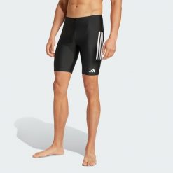 Szorty 3-Stripes Swim 8-Inch. Białe szorty Adidas, l, bez wzorów, z materiału. Za 179.99 zł.
