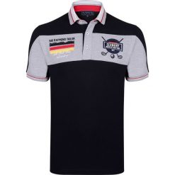 Koszulka polo "Woods" w kolorze czarno-szarym. Koszulki polo marki Sir Raymond Tailor. W wyprzedaży za 173.95 zł.