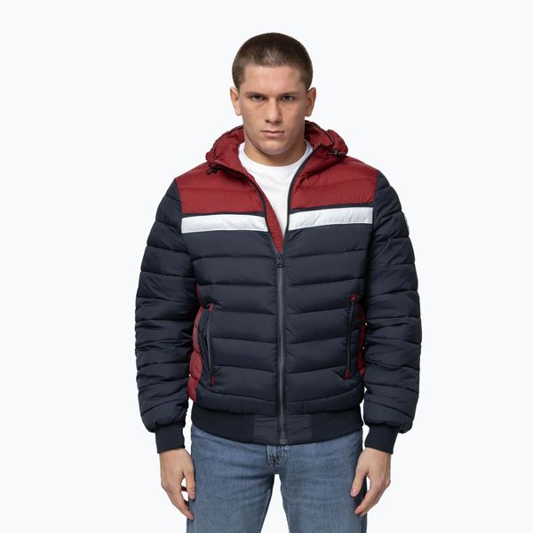 Kurtka zimowa męska Pitbull Rubio Quilted Hooded. Niebieskie kurtki PITBULL, na zimę, m, bez wzorów, z poliamidu, bez kaptura. Za 279.99 zł.
