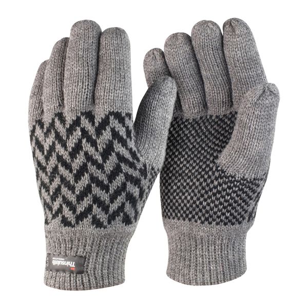 Rękawiczki Unisex Dla Dorosłych Z Wzorem Thinsulate. Niebieskie rękawiczki RESULT WINTER ESSENTIALS, bez wzorów, z dzianiny. Za 58.99 zł.