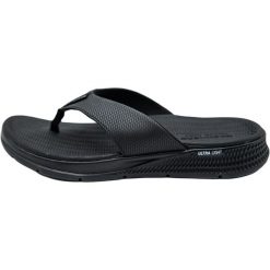 Japonki męskie Skechers Go Consistent. Czarne japonki Skechers, bez wzorów, z syntetyku. Za 290.00 zł.
