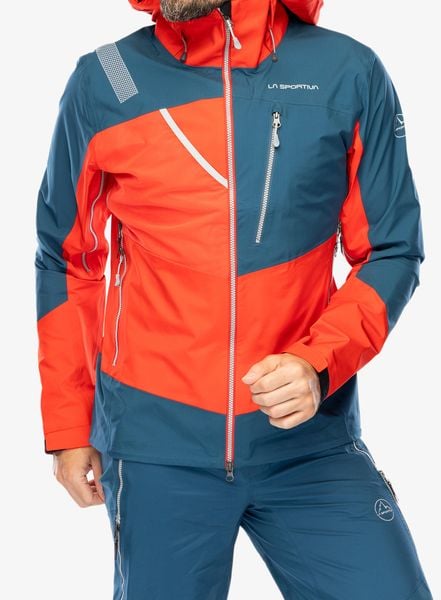 Kurtka z membraną męska La Sportiva Alpine Guide GTX Jkt. Czerwone kurtki La Sportiva, m, bez wzorów, z gore-texu, bez kaptura. Za 1,913.99 zł.