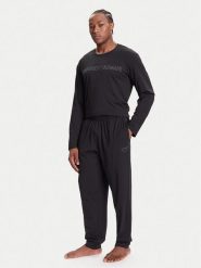 Emporio Armani Underwear Piżama EM000616 AF14978 UC001 Czarny Regular Fit. Czarne piżamy Emporio Armani Underwear, m, bez wzorów, z bawełny, bez ramiączek. Za 429.99 zł.