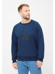 Derbe Bluza w kolorze granatowym rozmiar: S. Niebieskie bluzy Derbe, s, bez wzorów, z bawełny, bez kaptura. Za 187.96 zł.