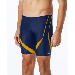 Spodenki pływackie kąpielówki męskie TYR Alliance Jammer Swimsuit. Niebieskie odzież kąpielowa TYR, m, bez wzorów, sportowe. Za 209.99 zł.