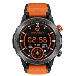 Smartwatch Weofly Conquer pomarańczowy. Brązowe smartbandy WEOFLY. Za 179.99 zł.