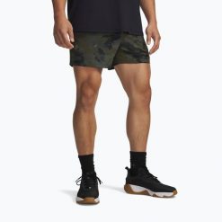 Spodenki treningowe męskie Under Armour Project Rock Ultimate. Zielone krótkie spodenki sportowe Under Armour, m, bez wzorów. Za 189.99 zł.