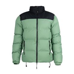 Kurtka zimowa męska Bergson2 SNOWY WOLF. Zielone kurtki Bergson, na zimę, l, bez wzorów, z puchu, bez kaptura. Za 299.99 zł.