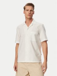 BOSS Koszula Rayer 50559321 Biały Regular Fit. Białe koszule Boss, m, bez wzorów, z bawełny, bez kołnierzyka, bez ramiączek. Za 449.99 zł.