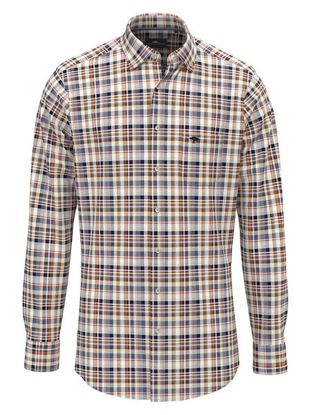 FYNCH-HATTON Koszula - Casual fit - ze wzorem rozmiar: XL. Koszule Fynch-Hatton, xl, bez wzorów, z bawełny, bez kołnierzyka, bez ramiączek. Za 100.99 zł.