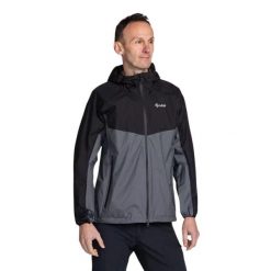 Męska kurtka hardshell Kilpi HURRICANE-M. Czarne kurtki Kilpi, m, bez wzorów, z hardshellu, bez kaptura. Za 525.33 zł.