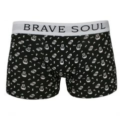 Męskie Bokserki Brave Soul, Hipsterski Wzór, Brodacz, Wąsy, Obcisłe. Bokserki Brave Soul, m, bez wzorów, z bawełny. Za 23.00 zł.