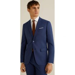 Mango Man - Marynarka Brasilia. Niebieskie garnitury Mango Man, bez wzorów, z dzianiny. W wyprzedaży za 139.90 zł.