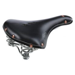 Selle Monte Grappa klasyczne skórzane siodełko z sprężynami czarne. Czarne sztyblety SELLE MONTE GRAPPA, bez wzorów, z materiału, bez obcasa, bez zapięcia. Za 470.30 zł.
