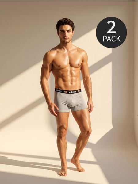 Bokserki z domieszką wiskozy Ellesse 2 pack - czarny. Czarne bokserki Sinsay, l, bez wzorów, z wiskozy. Za 39.99 zł.