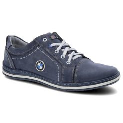 Niebieskie Półbuty Avanti Męskie Wygodne Obuwie. Niebieskie eleganckie półbuty Avanti, z aplikacjami, z nubiku, bez obcasa, bez zapięcia. Za 159.00 zł.
