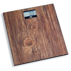 Waga łazienkowa, do 180 kg, 30 x 30 cm, drewniany wzór. Wagi łazienkowe ADE. W wyprzedaży za 174.70 zł.