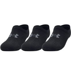 Skarpetki sportowe dla dorosłych Ultra Lo Socks. Czarne skarpety Under Armour, bez wzorów, z elastanu. Za 39.99 zł.