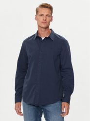 Lee Koszula 112355737 Granatowy Regular Fit. Niebieskie koszule Lee, m, bez wzorów, z bawełny, bez kołnierzyka, bez ramiączek. Za 169.00 zł.