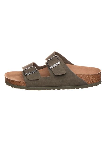 Birkenstock Klapki "Arizona" w kolorze khaki rozmiar: 44. Brązowe klapki Birkenstock. Za 411.38 zł.