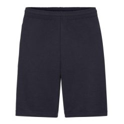 Lekkie Spodenki Dla Dorosłych Unisex. Niebieskie szorty Fruit of the Loom, l, bez wzorów, sportowe. Za 66.99 zł.