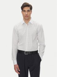 BOSS Koszula H-Hank-Kent-C1 50545147 Biały Slim Fit. Białe koszule Boss, m, bez wzorów, z bawełny, bez kołnierzyka, bez ramiączek. Za 599.99 zł.