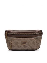 Guess Nerka Vezzola Smart Mini Bags HMEVZL P3231 Beżowy. Brązowe saszetki i nerki Guess, z aplikacjami, ze skóry. Za 239.99 zł.