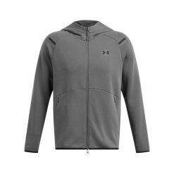 Bluza z kapturem z pełnym zamkiem błyskawicznym Under Armour Unstoppable Fleece. Czarne bluzy z kapturem Under Armour, na zimę, xl, bez wzorów, z materiału, z kapturem. Za 467.90 zł.