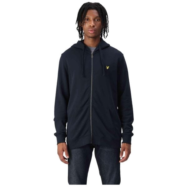 Bluza z kapturem i zamkiem błyskawicznym Lyle & Scott. Niebieskie bluzy z kapturem LYLE AND SCOTT, xl, bez wzorów, z materiału, z kapturem. Za 312.35 zł.