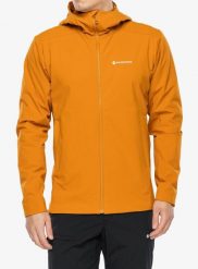 Kurtka softshell Montane Khamsin Hoodie. Brązowe kurtki Montane, l, bez wzorów, z materiału, bez kaptura. Za 654.49 zł.