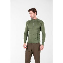 Astro - męska koszulka 100% wełna merino z zamkiem (195 g/m²). Zielone bielizna termoaktywna WOOLONA, m, bez wzorów, z wełny, bez ramiączek, trekkingowe. W wyprzedaży za 324.00 zł.