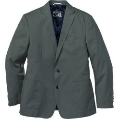 Marynarka bawełniana "Regular Fit" bonprix oliwkowy. Zielone garnitury marki bonprix, z bawełny. Za 149.99 zł.