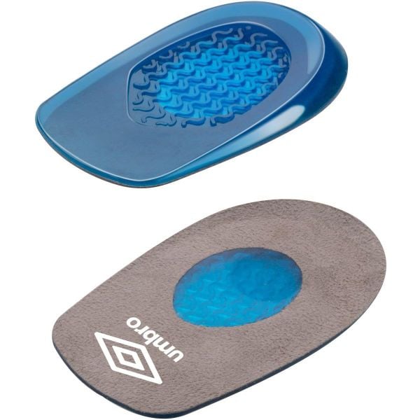 Podpiętki żelowe Umbro. Niebieskie buty trekkingowe Umbro, bez wzorów, bez zapięcia. W wyprzedaży za 10.61 zł.